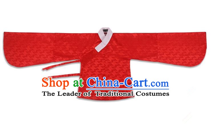 Chinese Ancient Ming Dynasty Costume Palace Lady Red Blouse Hanfu Clothing for Women