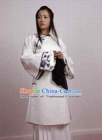 Chinese Ancient Qing Dynasty Manchu Dress Imperial Consort of Shunzhi Kong Sizhen Costume for Women