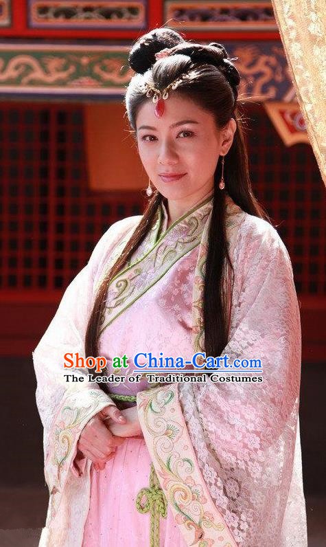 Ancient Chinese Ming Dynasty Princess of Zhu Yuanzhang Embroidered Dress Replica Costume for Women