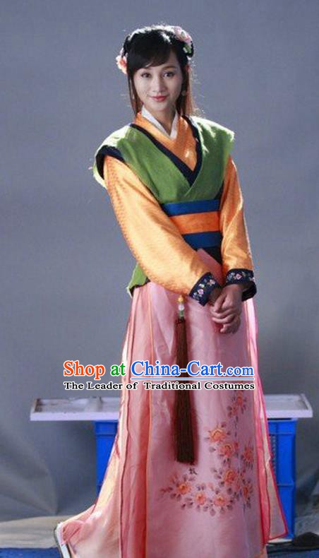 Ancient Chinese Ming Dynasty Swordswoman Replica Costume for Women