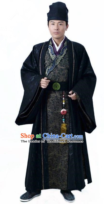 Ancient Chinese Song Dynasty Jin Minority Prince Wanyan Zeli Replica Costume for Men