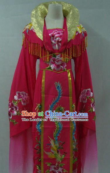 Top Grade Chinese Beijing Opera Actress Costume China Peking Opera Imperial Empress Rosy Dress