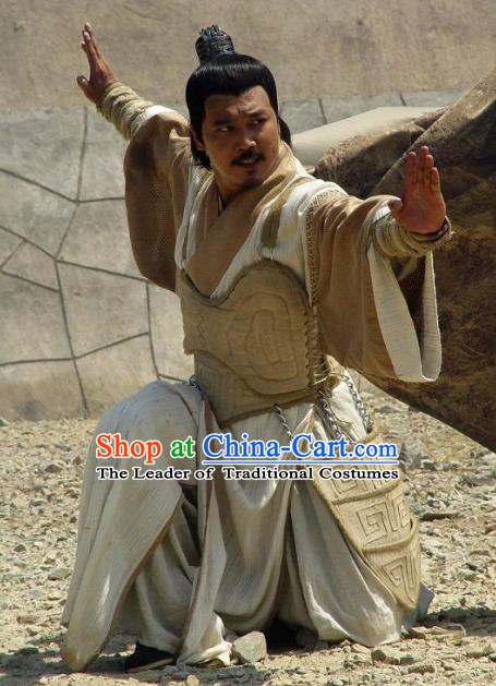 Chinese Ancient Tang Dynasty General Shan Xiongxin Swordsman Replica Costume for Men