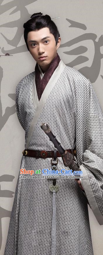 Chinese Ancient Three Kingdoms Period Wei State Prince Cao Pi Historical Costume for Men