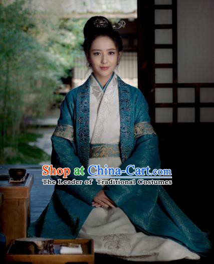 Nirvana in Fire Chinese Ancient Dowager Female General Meng Qianxue Hanfu Dress Replica Costume for Women