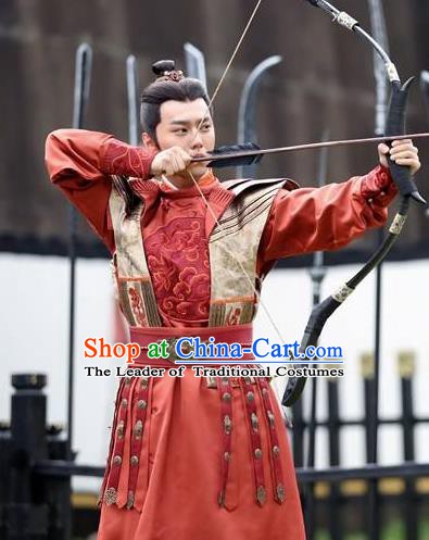 Chinese Ancient Tang Dynasty Prince Li Yuanji Replica Costume for Men