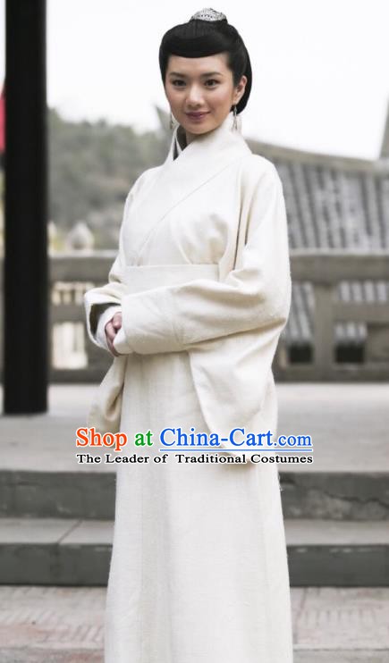 Chinese Ancient Qin Dynasty Princess Ying Yue Hanfu Dress Replica Costume for Women