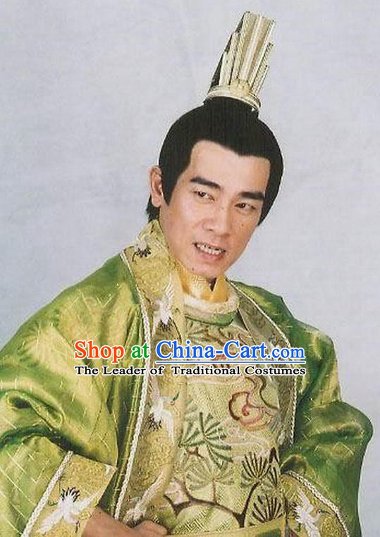 Ancient Chinese Tang Dynasty Emperor Dragon Robe Replica Costume for Men