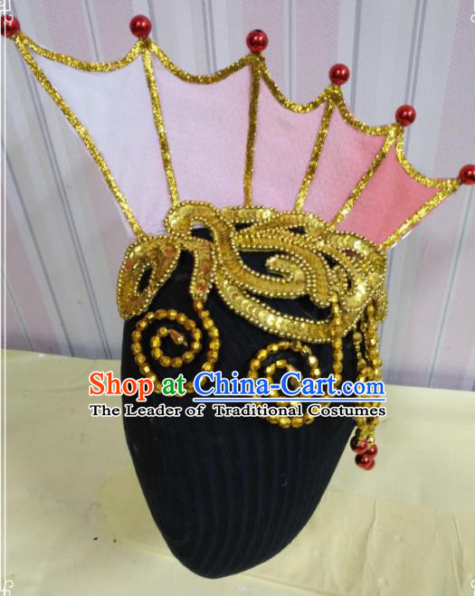 Chinese Traditional Classical Dance Hair Accessories Folk Dance Yangko Tassel Headwear for Women