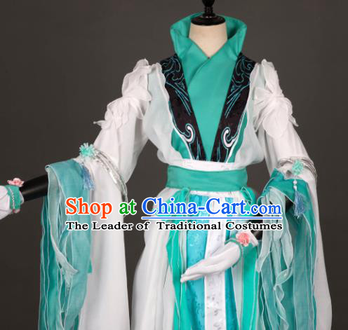 Chinese Ancient Costume Cosplay Swordswoman Hanfu Clothing for Women