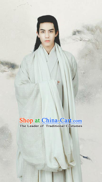 Traditional Chinese Ancient Nobility Childe Costume Untouchable Lovers Northern and Southern Dynasties Retainer Hanfu Clothing for Men