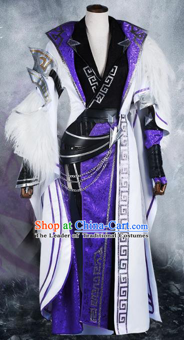 Chinese Ancient Cosplay Warrior Costume Swordsman Clothing for Men