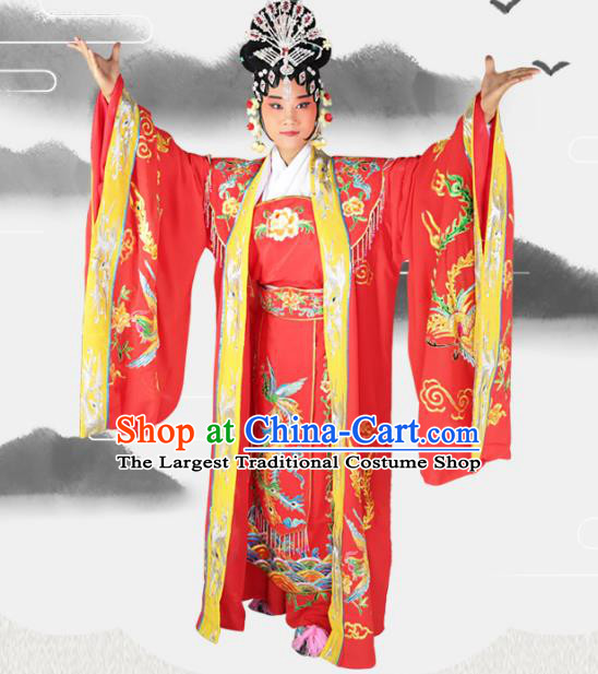 Professional Chinese Beijing Opera Diva Embroidered Costumes Peking Opera Queen Clothing for Adults