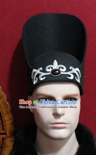 Chinese Traditional Prince Hair Accessories Ancient Tang Dynasty Chancellor Hat for Men