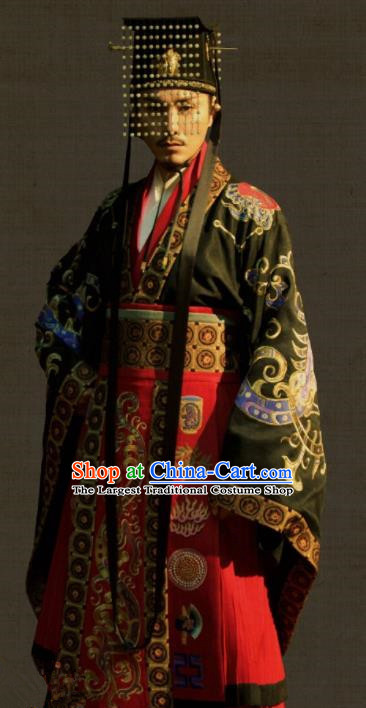 Chinese Tang Dynasty Emperor Clothing The Rise of Phoenixes Ancient Costume Imperial Robe for Men