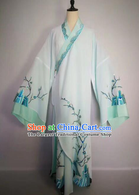 Chinese Traditional Beijing Opera Niche Embroidered Plum Blossom Costume Peking Opera Scholar Clothing for Adults