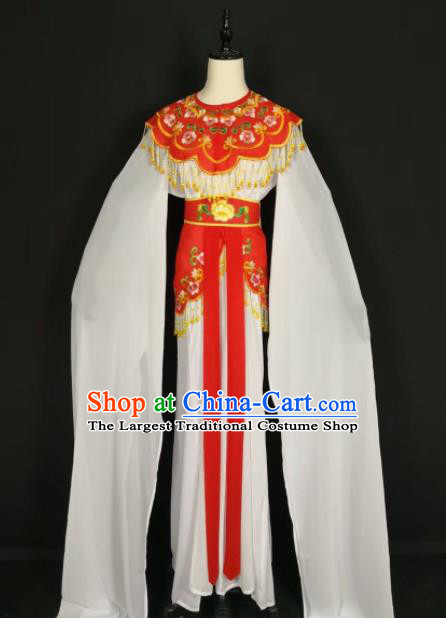 Chinese Traditional Beijing Opera Princess Red Dress Peking Opera Actress Costume for Adults