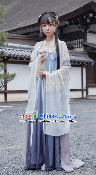 Chinese Ancient Drama Princess Hanfu Dress Traditional Tang Dynasty Palace Replica Costumes for Women