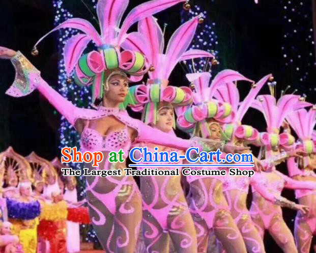 Halloween Cosplay Flowers Peri Stage Show Costumes Brazilian Carnival Parade Clothing for Women