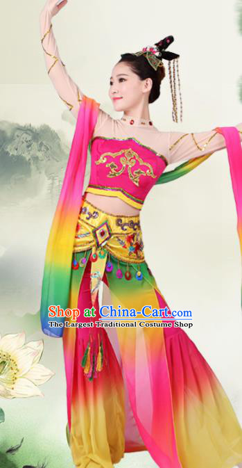 Chinese Traditional Classical Dance Costumes Stage Performance Apsaras Flying Dress for Women