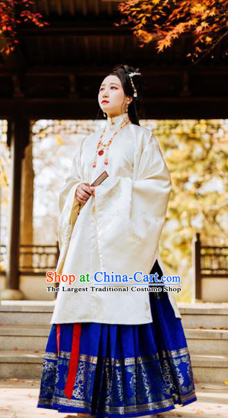 Chinese Traditional Ming Dynasty Princess Historical Costumes Ancient Aristocratic Lady Hanfu Dress for Women