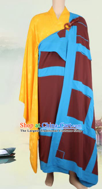 Chinese Traditional Buddhist Monk Buddhism Monks Cassock Costumes for Men