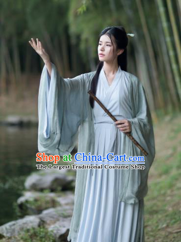 Chinese Jin Dynasty Historical Costumes Ancient Princess Hanfu Dress Complete Set for Women