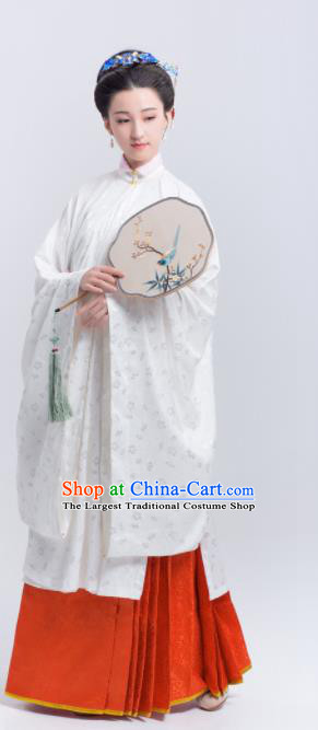 Chinese Traditional Ming Dynasty Historical Costumes Ancient Palace Lady Hanfu Dress for Women