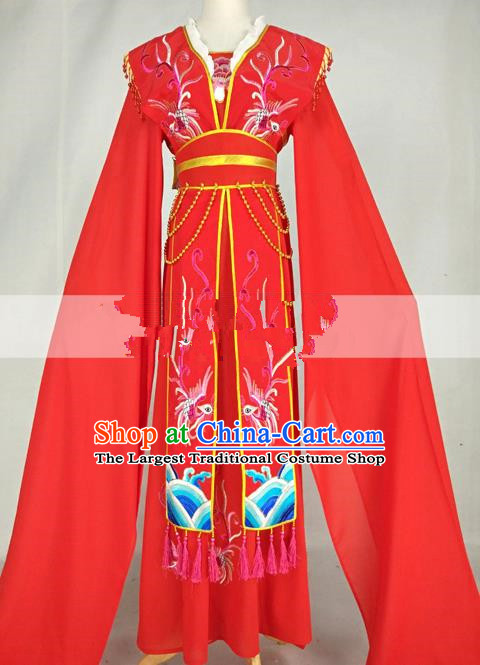 Professional Chinese Traditional Beijing Opera Diva Red Dress Ancient Nobility Lady Costumes for Women