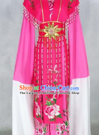 Chinese Traditional Peking Opera Rosy Dress Ancient Imperial Consort Costume for Women