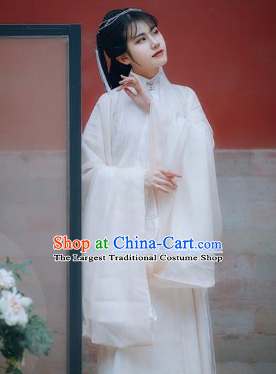 Traditional Chinese Ming Dynasty Court Infanta Apricot Hanfu Dress Ancient Royal Princess Historical Costumes for Women