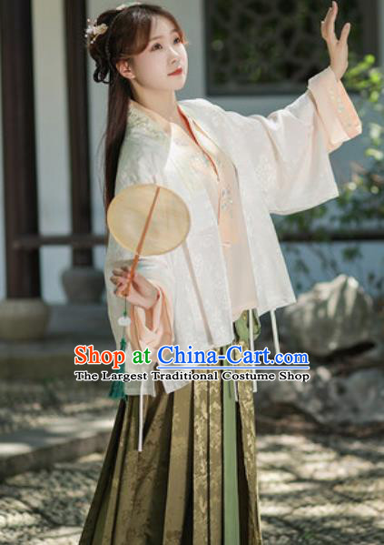 Traditional Chinese Ming Dynasty Court Princess Hanfu Dress Ancient Royal Infanta Historical Costumes for Women