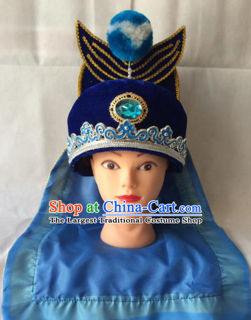 Chinese Beijing Opera Takefu Hat Traditional Peking Opera Swordsman Headwear for Men