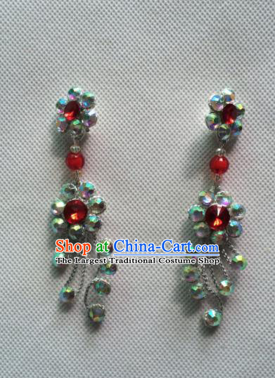 Chinese Beijing Opera Princess Earrings Traditional Peking Opera Diva Jewelry Accessories for Women