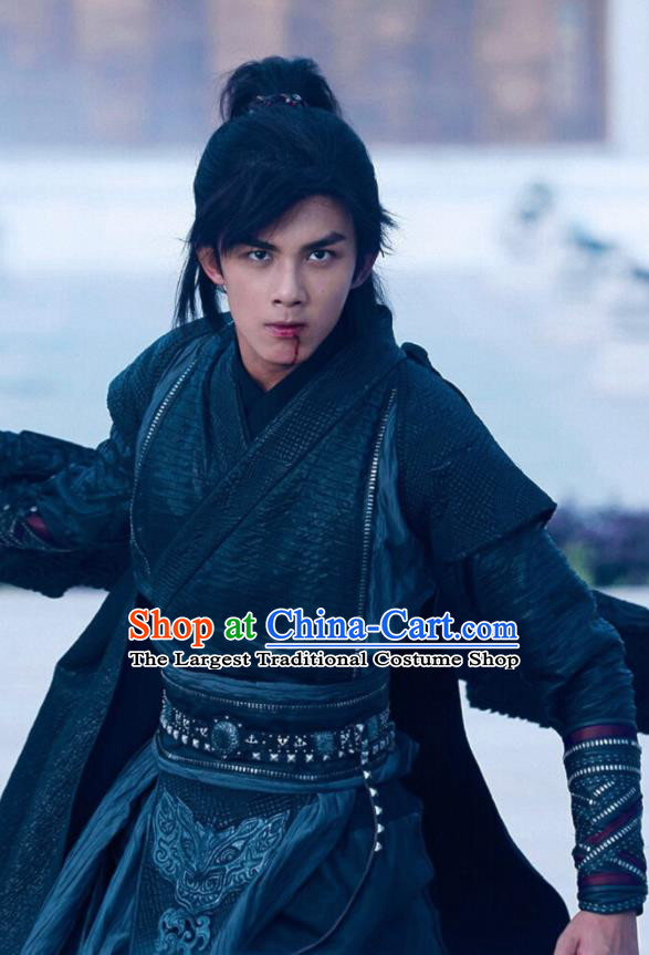 Drama Fights Break Sphere Ancient Chinese Civilian Swordsman Xiao Yan Wu Lei Costumes for Men