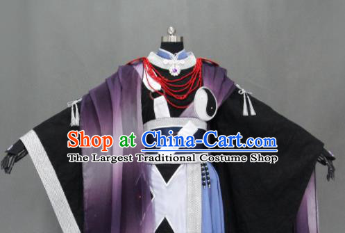 Customize Chinese Traditional Cosplay Taoist Priest Costumes Ancient Swordsman Clothing for Men