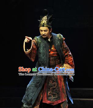 Chinese Drama Fu Sheng Ancient Qin Dynasty Minister Clothing Stage Performance Dance Costume for Men