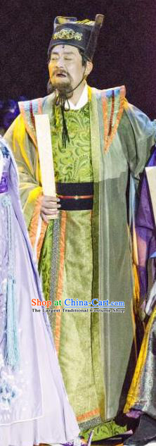 The Empress of China Ancient Tang Dynasty Minister Green Clothing Stage Performance Dance Costume for Men