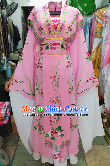 Chinese Traditional Beijing Opera Costume Peking Opera Princess Pink Dress for Adults