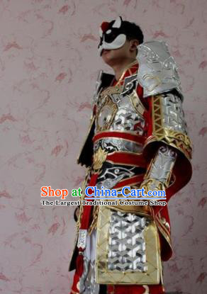 Chinese Ancient Cosplay General Costume Traditional Swordsman Body Armor for Men