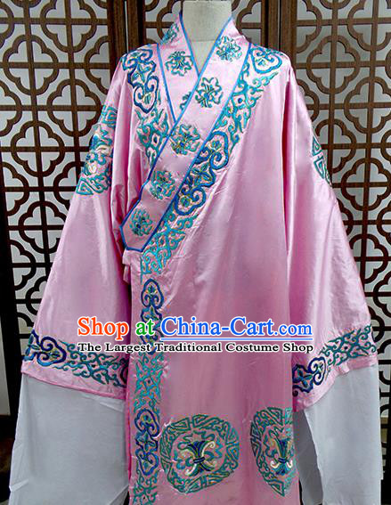 Traditional Chinese Beijing Opera Costume Peking Opera Niche Pink Robe for Men