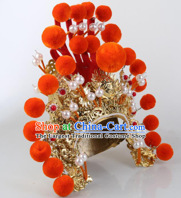 Asian Chinese Beijing Opera Headwear Traditional Peking Opera General Hat