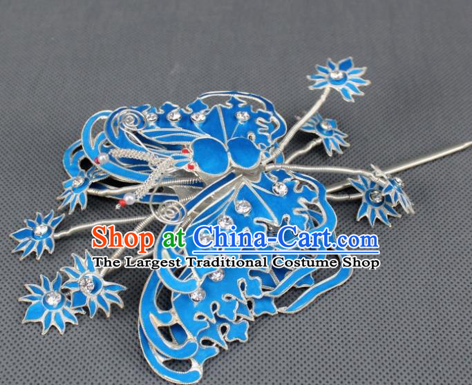 Asian Chinese Beijing Opera Princess Hair Accessories Ancient Butterfly Hairpins for Women