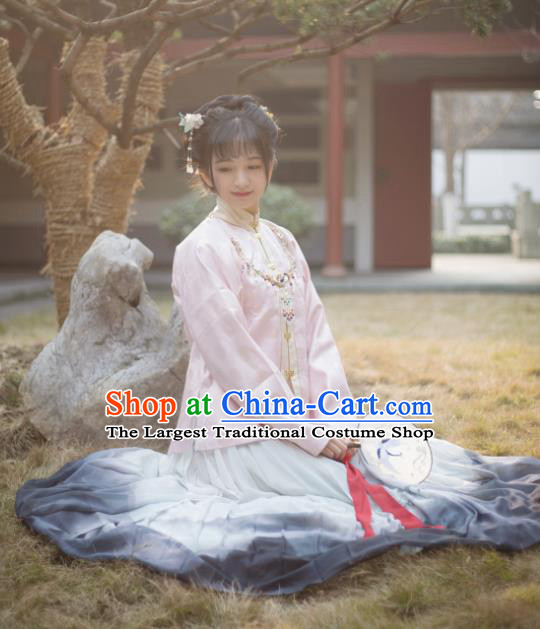 Chinese Ancient Traditional Hanfu Dress Ming Dynasty Nobility Lady Historical Costume for Women