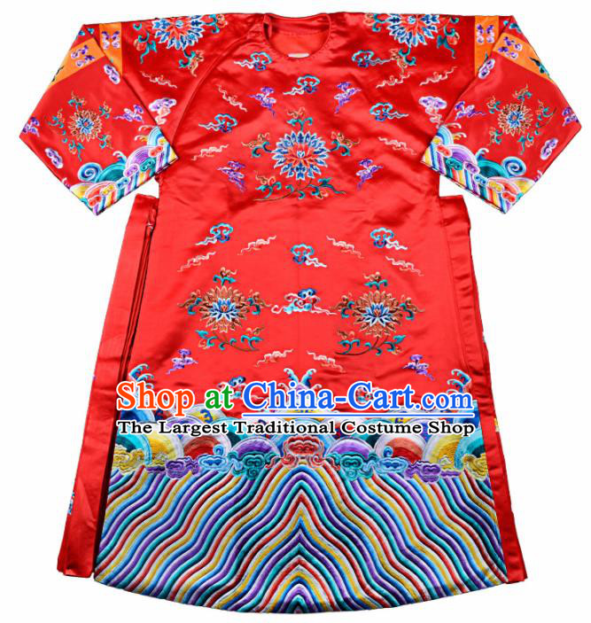 Professional Chinese Traditional Beijing Opera Queen Costume Ancient Qing Dynasty Empress Dress for Adults