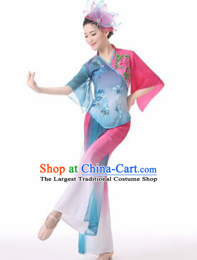 Traditional Chinese Folk Dance Clothing Yangko Dance Costume for Women