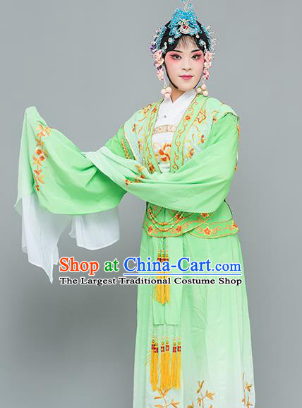 Chinese Traditional Peking Opera Princess Green Dress Classical Beijing Opera Actress Costume for Adults