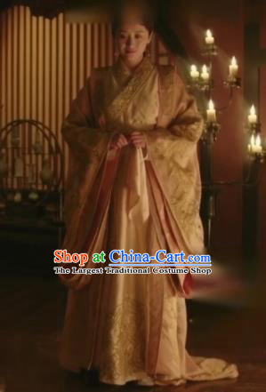 The Story Of MingLan Chinese Ancient Imperial Consort Embroidered Historical Costume for Women