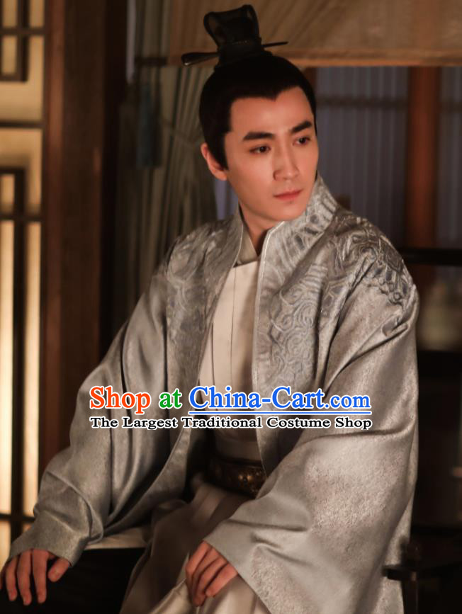 Chinese Song Dynasty Nobility Childe Embroidered Clothing Drama The Story Of MingLan Ancient Scholar Replica Costume for Men