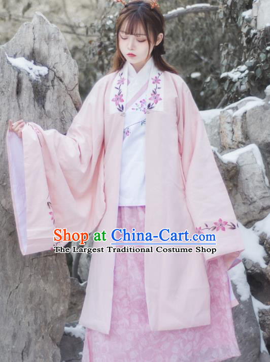 Chinese Ancient Ming Dynasty Aristocratic Lady Hanfu Dress Traditional Historical Costume for Women